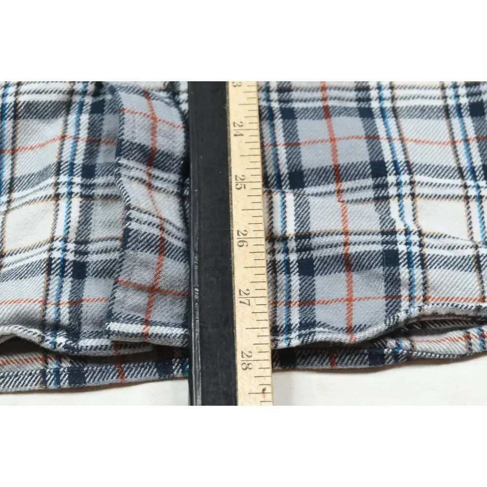 The North Face Arroyo Flannel Shirt Mens Large Gray Plaid Long Sleeve Button-Up